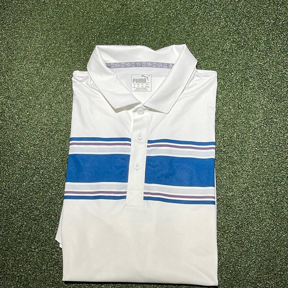 Puma golf polo stay dry, stretch lightweight
